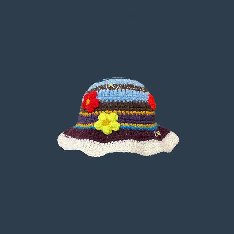 Siren Crochet Flower Bucket Hat
