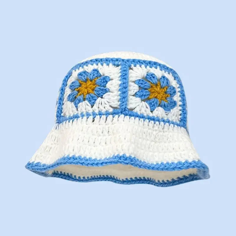 Siren Crochet Flower Bucket Hat
