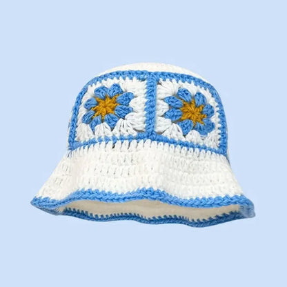 Siren Crochet Flower Bucket Hat