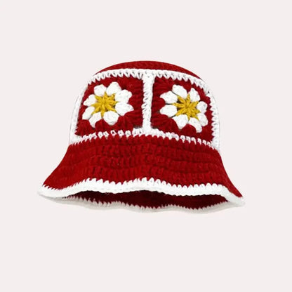 Siren Crochet Flower Bucket Hat