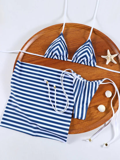 Coastal Stripe Bikini Set