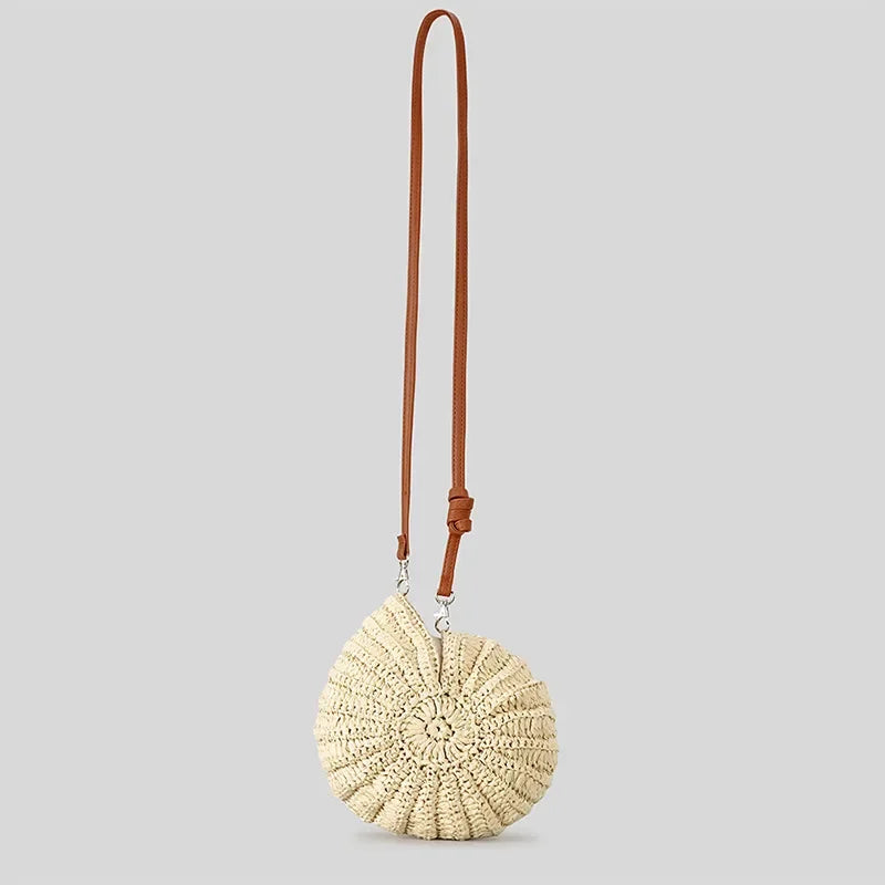 Crochet Knit Conch Shell Beach Bag