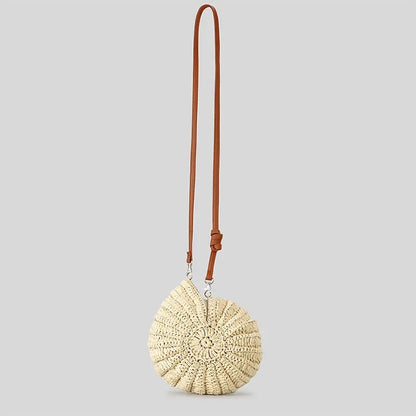 Crochet Knit Conch Shell Beach Bag
