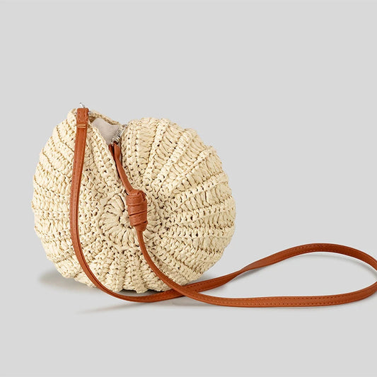 Crochet Knit Conch Shell Beach Bag