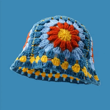 Siren Crochet Flower Bucket Hat