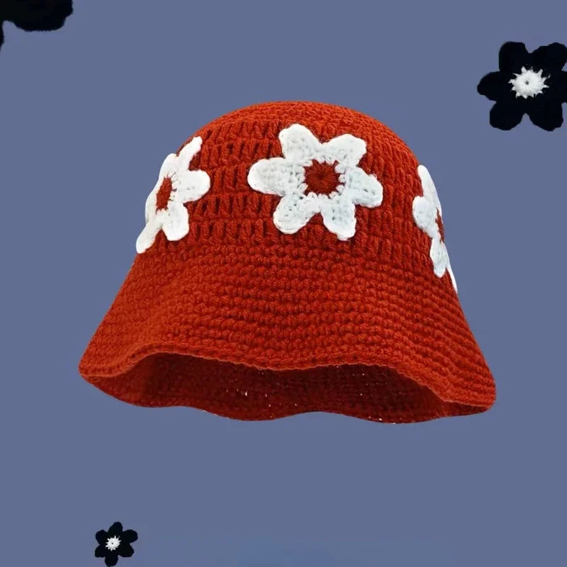 Siren Crochet Flower Bucket Hat
