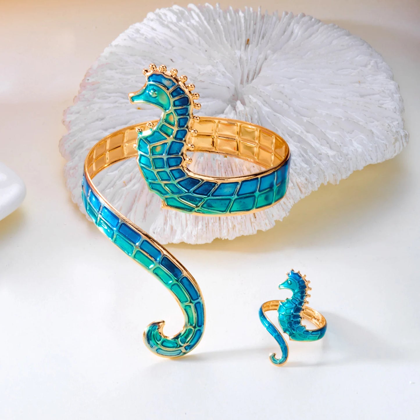 Siren Seahorse Jewelry Set