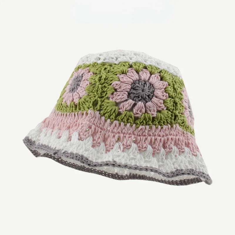 Siren Crochet Flower Bucket Hat