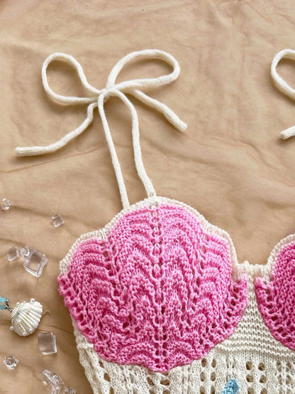 Starfish Crochet Halter Dress