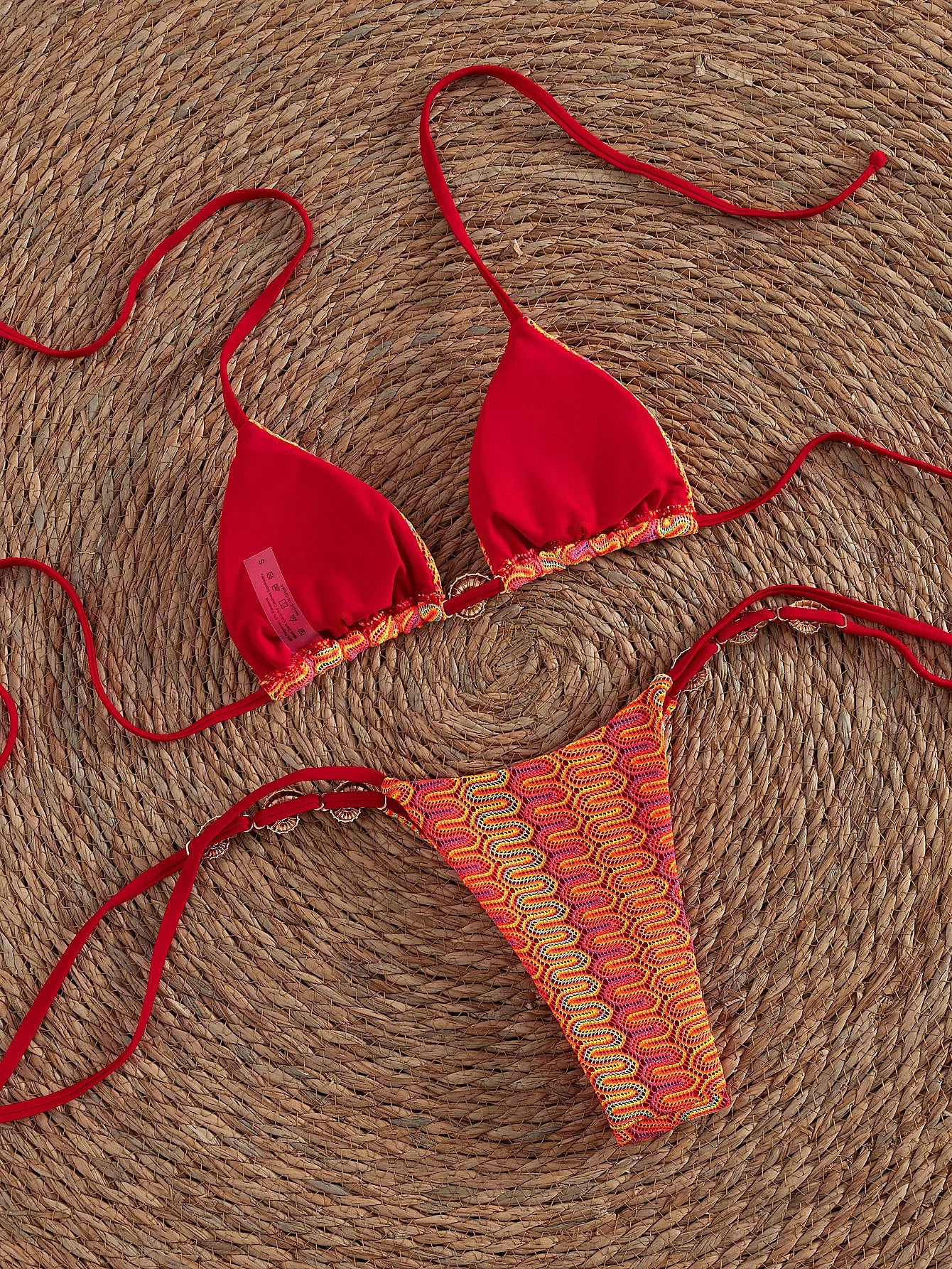 Scarlet Ring Halter Bikini Set