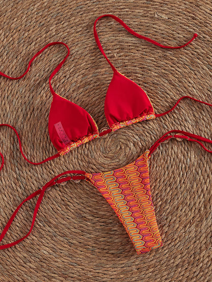 Scarlet Ring Halter Bikini Set
