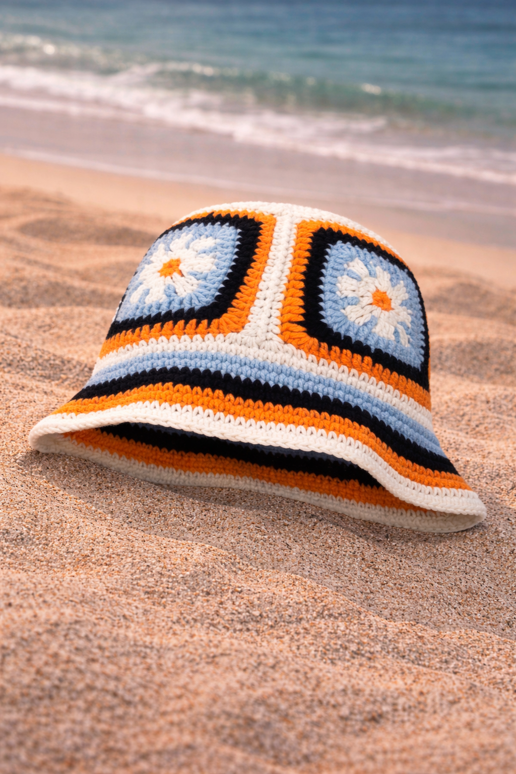 Siren Crochet Flower Bucket Hat