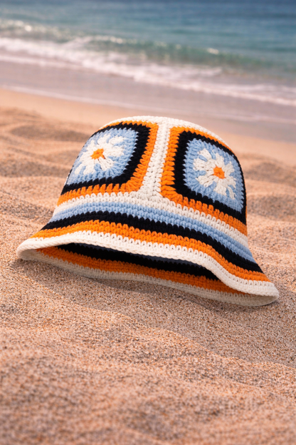 Siren Crochet Flower Bucket Hat