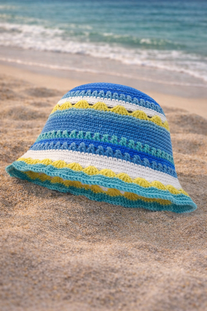Siren Crochet Flower Bucket Hat